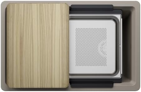 BLANCO Inteos SILGRANIT 30" Single Bowl Workstation Kitchen Sink Truffle - Image 2