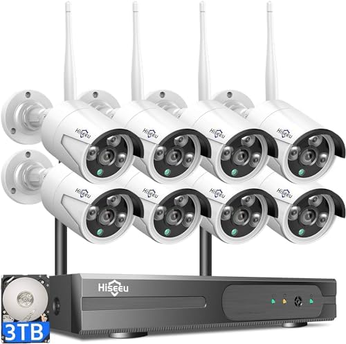 Hiseeu 5MP Home Security Camera System Outdoor, 2.4G/5G Wireless WiFi Pro by Hiseeu