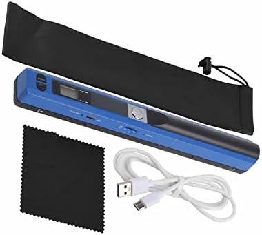 Portable Scanner, USB 2.0 Photo Scanner for Documents Pictures Pages Texts, Portable Handheld Scanner for Documents Photo Receipt, JPG/PDF Format Selection, UP to 900 DPI(Blue) - Image 6