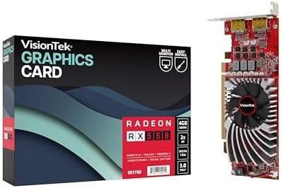 VisionTek AMD Radeon RX 550 4GB GDDR5 2x DisplayPort Graphics Card by Unknown
