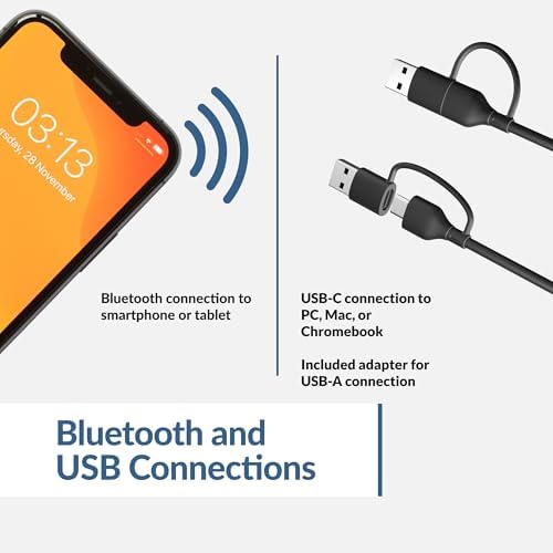 Cyber Acoustics CA-2890BT USB and Bluetooth Speaker Bar with Speakerphone - Image 3