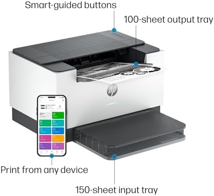 HP LaserJet M207dw Laser Wireless Printer, Black and White, Duplex, Best-for-Office - Image 4