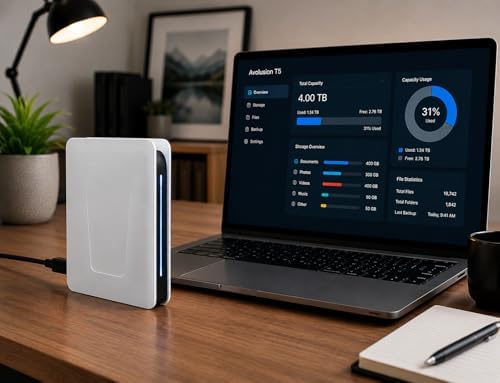 Avolusion PRO-T5 4TB USB 3.0 External Hard Drive for Windows & Mac OS (White) - 2 Year Warranty (Renewed) - Image 2