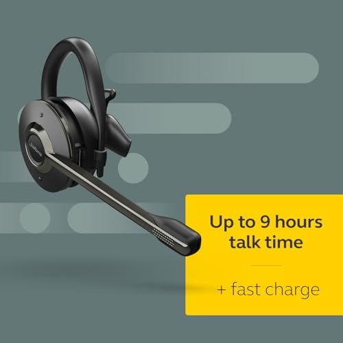 Jabra Engage 65 SE (Second Edition) Wireless Headset, Convertible – Telephone Headset with Industry-Leading Wireless Performance, Advanced Noise-Cancelling Microphone, All Day Battery Life - Black - Image 4