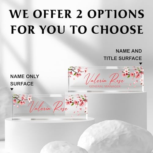 Custom Name Plate for Desk, Acrylic Desk Name Plate Personalized, Employee Appreciation Gifts, Office Desk Accessories for Woman Teacher Nurse, Coworker Gifts for Manager Assistant - Image 5