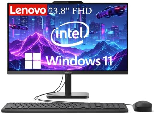 Lenovo IdeaCentre 24" FHD All-in-One Desktop, 8GB RAM 256GB SSD by LENOVO