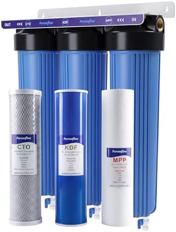 Heavy Metal Reduction 3-Stage Whole House Water Filter System by Purcooflow