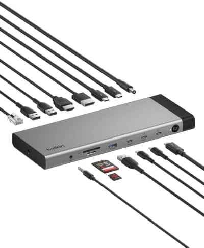 Belkin 140W Thunderbolt™ 5 Dock, 14-in-1 Docking Station, 4K@144Hz Display by Unknown