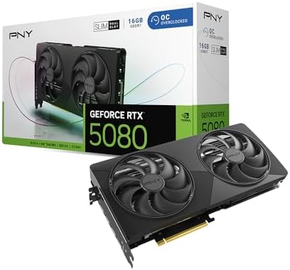 PNY NVIDIA GeForce RTX™ 5080 Slim Dual-Fan Dual-Slot OC Graphics Card by Unknown