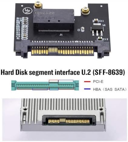 CY Adapter U.2 SFF-8639 Host Adapter to NVMe Ruler 1U GEN-Z 1C 4X EDSFF Short SSD P4511 E1.S Carrier Adapter, BLACK, SF-072-1C-HX - Image 3