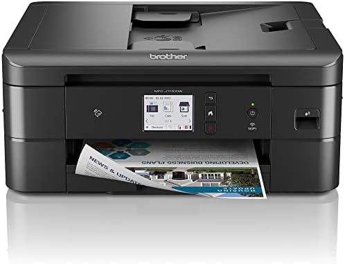 Brother MFC-J1170DW Wireless Color Inkjet All-in-One Printer with Mobile Device Printing, NFC, Cloud Printing & Scanning, Refresh Subscription and Amazon Dash Replenishment Ready (Renewed Premium) by Amazon+Renewed