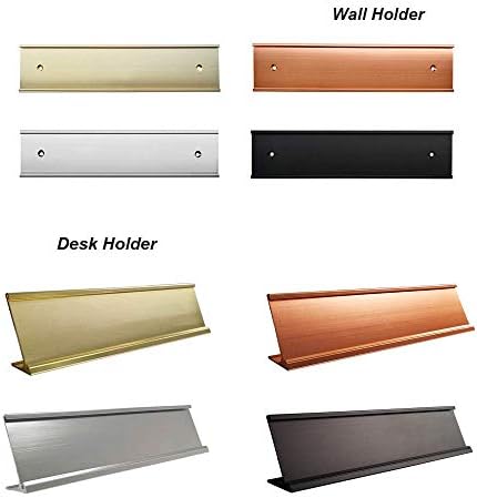 Custom Aluminum Name Plates With Wall or Desk Holder 2"x8" - Image 5