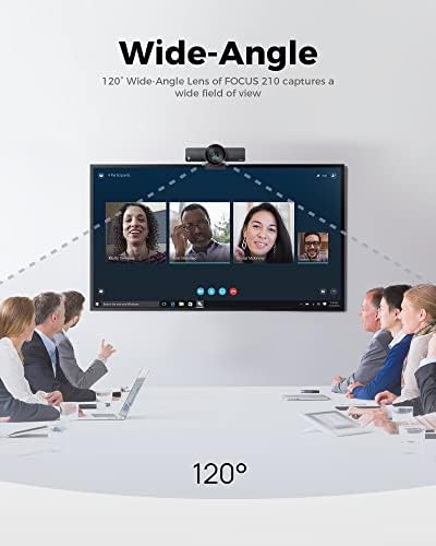 4K AI-Powered Conference Webcam with Microphones Speakers, Zoom Certified - Image 6