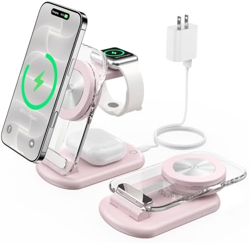 Mukiya 3 in 1 Magnetic Wireless Charging Station for iPhone 18 Pro max/Duo by Mukiya