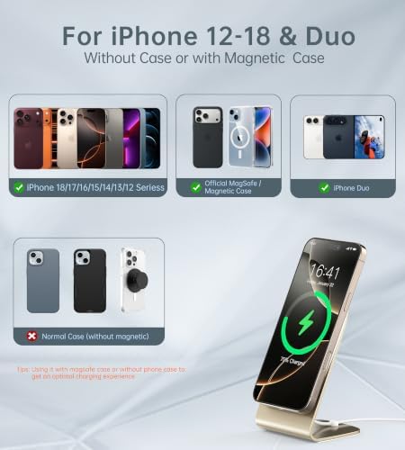 Magnetic Wireless Charger Stand + Charging Pad for iPhone Duo/18-12 Series - Image 5