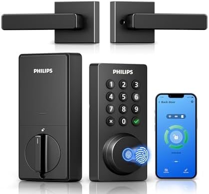 Philips WiFi Keypad Deadbolt with Handle, Built-in WiFi, APP Remote Control by Unknown