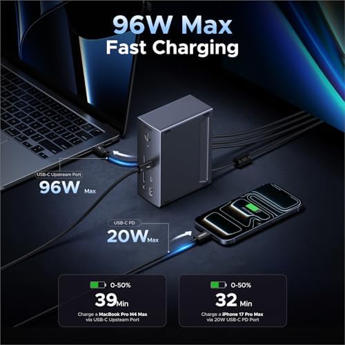 UGREEN 13-in-1 Thunderbolt 4 Docking Station, Dual 4K@60Hz, 3xTBT4, 40Gbps - Image 5