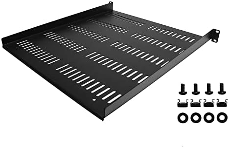 StarTech 1U Vented Rack Shelf, 19in, 55lb, 20in Deep (SHELF-1U-20-FIXED-V) - Image 6