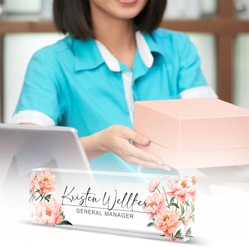 Custom Acrylic Name Plates for Desks, Personalized Office Decor - Image 5
