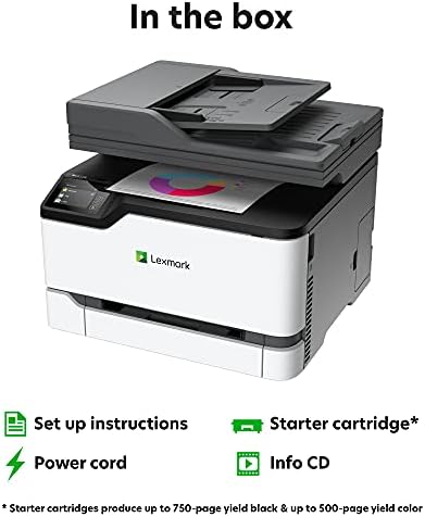 Lexmark MC3326i Color All-in-One Printer with Touchscreen, Office Color Printer Scanner Copier All in One Laser, Mobile Ready, Duplex Printing & CarbonNeutral Certified (3-Series) - Image 4