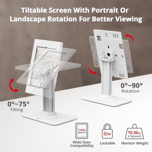 SIIG Anti-Theft Tablet Kiosk Stand for 10.9"-11" Tablets, CE-MT6A11-S1 - Image 2