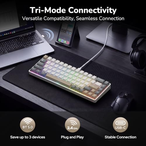 RK ROYAL KLUDGE RK68 65% RGB Wireless Mechanical Keyboard for Gaming, Work - Image 3