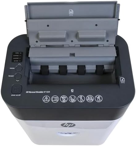 HP - Micro Cut Paper Shredder, 9-Sheet Manual, 100-Sheet Auto Feed - Image 2