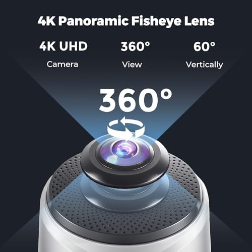 COOLPO Camera 360, Smart Video Conference Room Camera and Microphone, Pana - Image 6