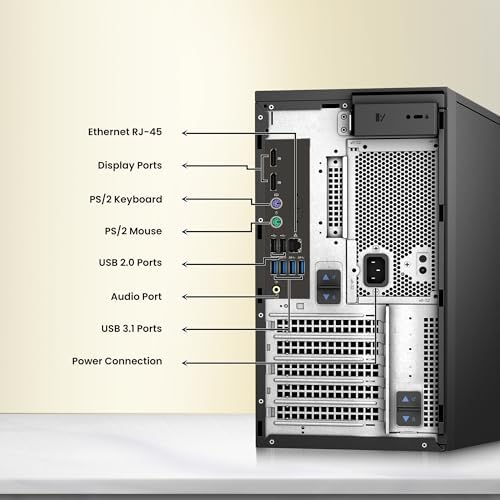 Dell Precision 3640 Tower Desktop PC – Intel Core i9-10900 Up to 5.20GHz – 16GB DDR4 RAM – 256GB SSD – 500GB HDD – Keyboard & Mouse – Wi-Fi – Windows 11 Pro Business – Workstation Computer (Renewed) - Image 3