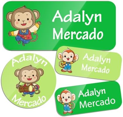 Custom Personalized Name Labels for Kid Waterproof Name Stickers Tags by TSNBYYC