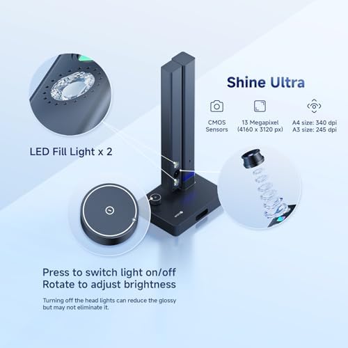 CZUR Shine Ultra Smart Portable Document Scanner, Thin Book Scanner - Image 2