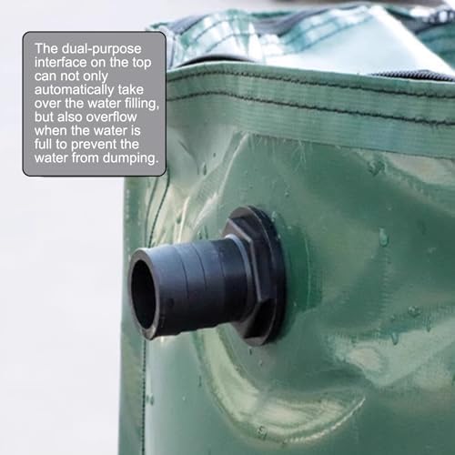 Outdoor Rainwater Harvesting Tank Foldable EcoFriendly Rainwater Collector with Tap Filter for Garden Irrigation (1350L) Sustainable Water Storage Solution - Image 6