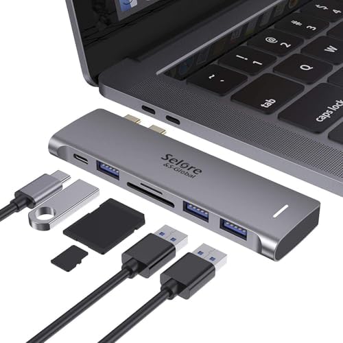 USB C Adapter for MacBook Pro/Air M1 M2 M3 2021 2020 2019 13" 15" 16" by SeloreS-Global
