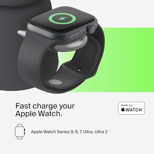 Belkin Qi2 15W Wireless Charging Dock, 2 in 1 Fast iPhone Charger - Image 4
