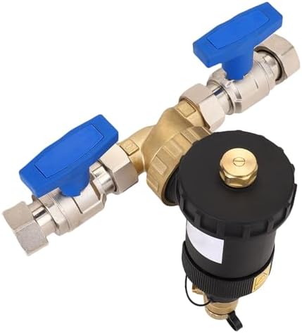 WALFRONT Magnetic Boiler Filter Magnetic Separator Brass Wall Mounted Boiler Magnetic Filter Floor Heating Filter 3/4 Inch Connector by Walfront