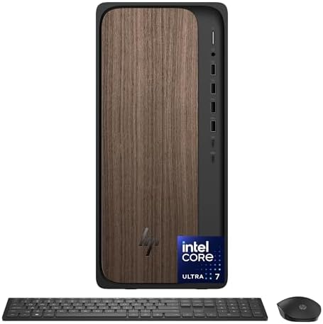 HP OmniDesk Next Gen AI PC Business Desktop PC, Intel Core Ultra 7 265 Processor, 32GB DDR5 RAM, 2TB SSD, Keyboard & Mouse, Intel Graphics, Microsoft Copilot, Wi-Fi 6, Bluetooth, Windows 11 Pro by Unknown