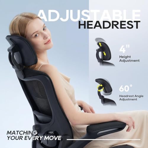 Ergonomic Office Chair for Lower Back Relief, 4-Way Lumbar, 330 LBS - Image 4