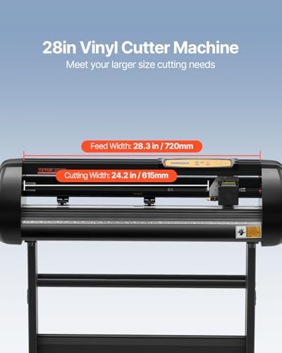 VEVOR Vinyl Cutter Machine Upgraded 28" Paper Feed Cutting Plotter Bundle - Image 2