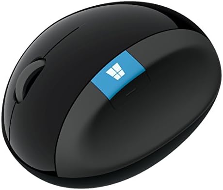 Microsoft Sculpt Ergonomic Mouse, Black - Wireless Mouse for Natural Wrist Comfort with 4-Way Scroll Wheel for PC/Laptop/Desktop, works with Mac/Windows 8/10/11 Computers by Unknown