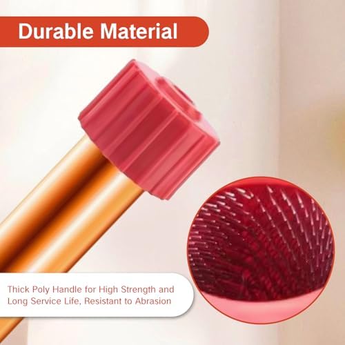 NIIIYTYB 3 Pieces Copper Pipe Cleaner Set Tube Cleaning Brushes for 1/2 Inch 3/4 Inch 1 Inch Handy Plumber Tools Metal Copper Pipe Cleaner Brush for Master Plumbing Maintenance(Red) - Image 3