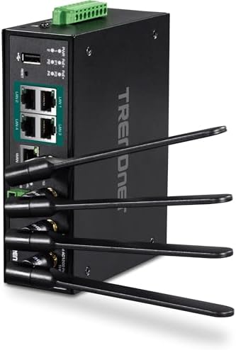 TRENDnet Industrial AC1200 Wireless Gigabit PoE+ Router, TI-WP100 by TRENDnet