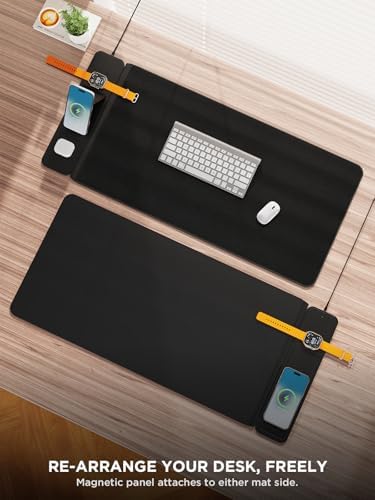 2nd Gen Wireless Charging Desk Mat,3-in-1 Foldable Phone Holder Mouse Pad - Image 5
