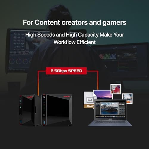 Asustor AS5404T 4 Bay NAS for Content Creators, Video Editors,Photographers - Image 3