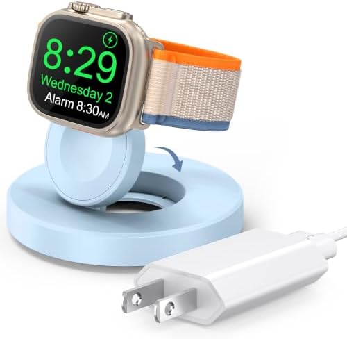 Upgraded for Apple Watch Charger,Portable Magnetic Fast Charging Dock by ZAPOGO