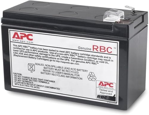 APC Genuine UPS Replacement Battery RBC2 for BK350, BK500, BK500BLK, SC420 by APCbySchneider-Electric