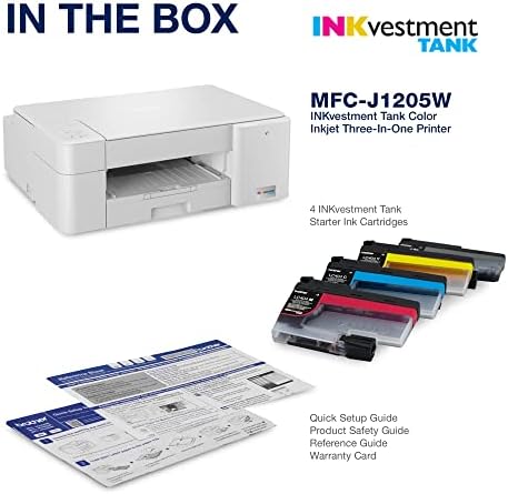 Brother MFC-J1205W INKvestment -Tank Wireless Multi-Function Color Inkjet Printer with Up to 1-Year in Box, Works with Alexa - Image 4