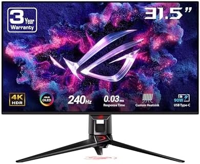 ASUS ROG PG32UCDM 32 Inch 4K 240Hz OLED Gaming Monitor QD-OLED by Unknown