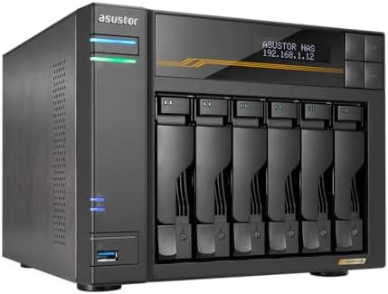Asustor Lockerstor 6 Gen3 AS6806T 6 Bay NAS for Enthusiast (Diskless) by Asustor