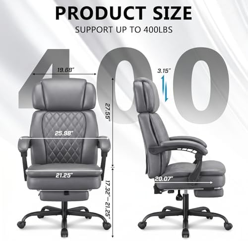 Big and Tall Office Chair, Home Office Desk Chairs,Executive Computer Chair - Image 3