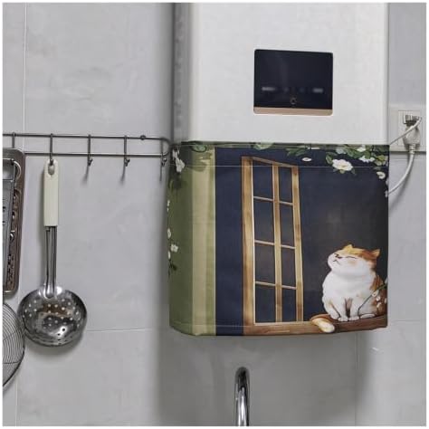 Kitchen Gas Water Heater Decoration Cover, Custom Fabric Boiler Concealer by Unknown